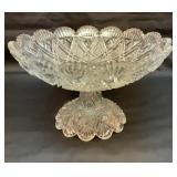American Brilliant Cut pedestal centerpiece bowl