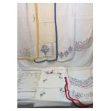 Ten old table runners