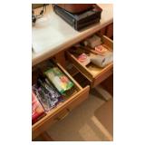 Contents of all cabinets in the basement kitchen