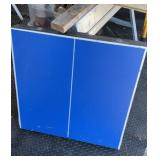 Folding table doubles as ping-pong table