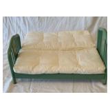 Vtg. metal doll day bed