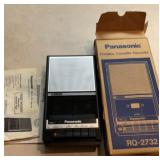 Panasonic portable cassette recorder. Battery