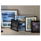 A lot of assorted art and frames