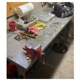 Items and toolboxes on top and under tool bench