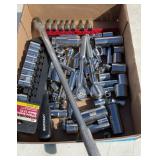 Lot of sockets, ratchets, etc. Craftsman, Kobalt