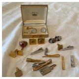 Cufflinks and tie tacks