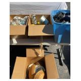 Three large box lots and a tote full