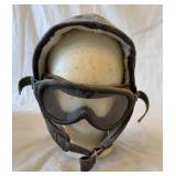 Flight cap and goggles