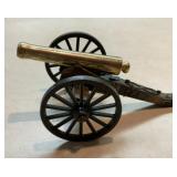 Brass and metal cannon
