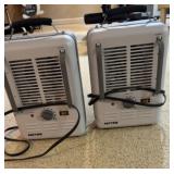 Two Patton space heaters