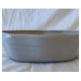 Stoneware oval crock bowl