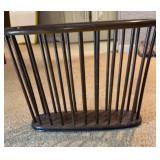 Vtg wood magazine basket