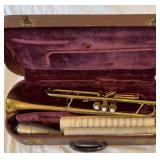 Pan American trumpet and case