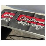 Two Edelbrock rubber fender mats