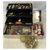 Aluminum tacklebox and contents