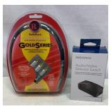 New component video cables and selector switch