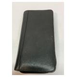 Samsonite black leather passport wallet