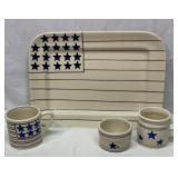 Hartstone platter and cups