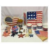 Patriotic and flag related items