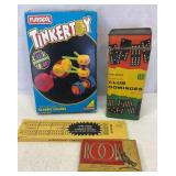 Dominos, cribbage, tinker toys, etc.