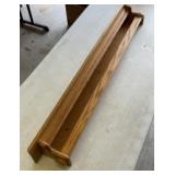 Quilt sliding bar shelf with plate groove. 48 inch