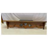 36 inch coat hook shelf