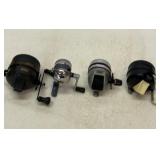 Four Zebco reels