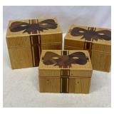 Bamboo nesting boxes