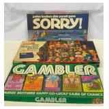 Three vintage board games