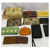 Group of vtg purses, wallets and clutches