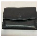 Ralph Lauren black leather change purse