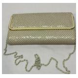 Ashley Moore metal mesh clutch purse