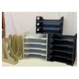 Office stackable shelving and manual holders