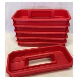 Six new work or craft storage trays