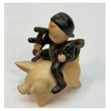 Goebel chimney sweep boy riding pig
