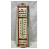 Vtg metal advertising thermometer
