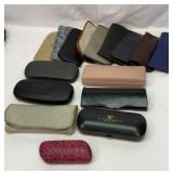 Lots of eyeglass cases