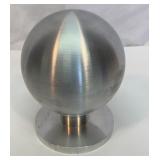 Solid aluminum billet paperweight. Roughly.6 lbs