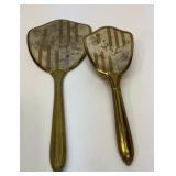 Vtg brush and mirror set