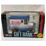 Pepsi Cola diecast metal bank