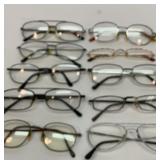 10 pairs of wire rim glasses