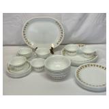 Corelle. Setting for eight. 43 total pieces