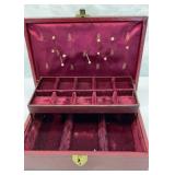 Velvet lined jewelry box