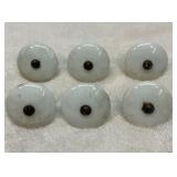 Old white porcelain cabinet knobs