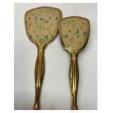 Vtg brush and mirror set
