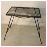 Wrought iron patio side table