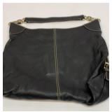 Dooney and Bourke black leather hobo bag