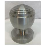 Solid aluminum billet paperweight. Roughly 6 lbs