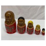 Chicago Bulls Michael Jordan nesting dolls