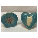 Two 1950s wall pockets